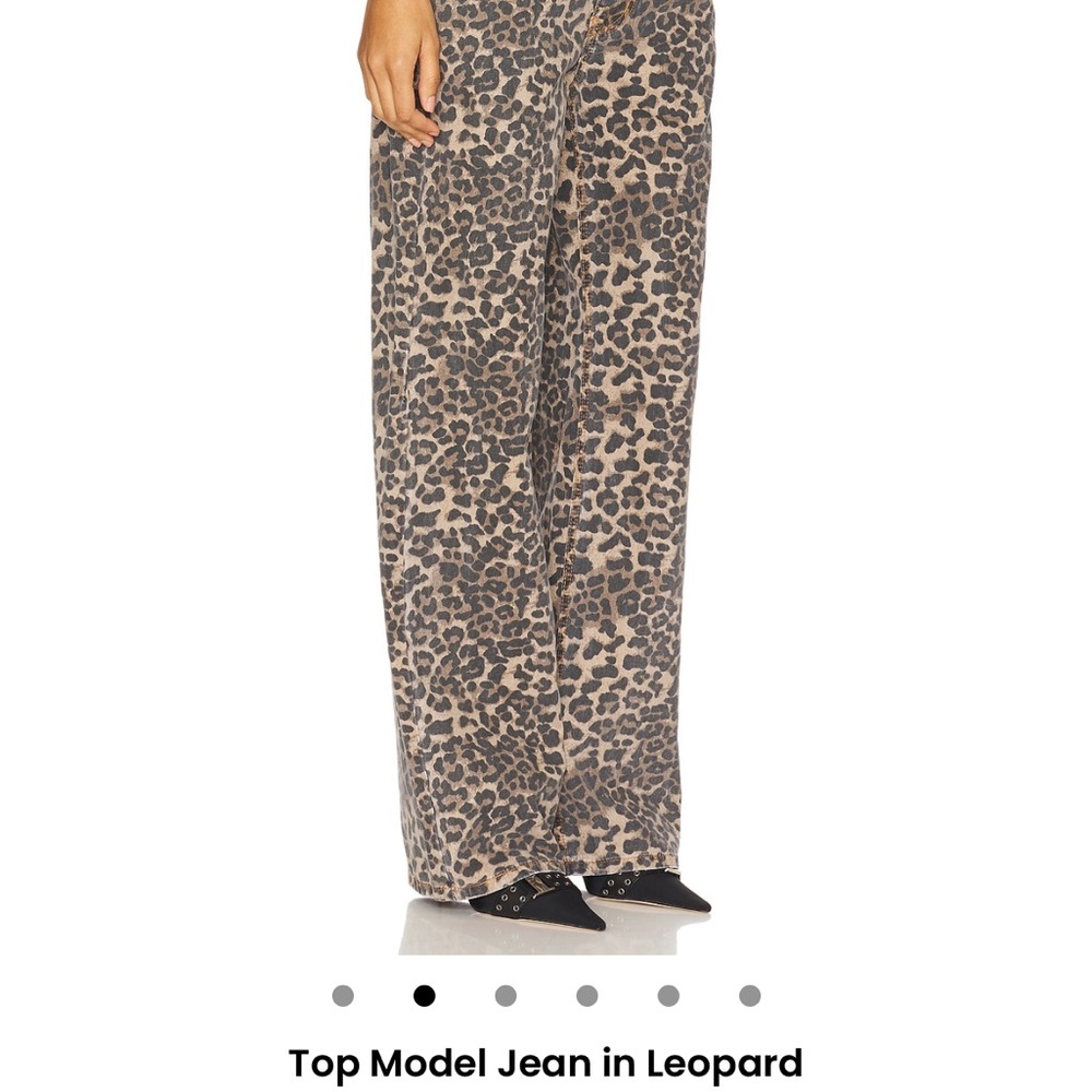 Lioness Leopard Print Wide-Leg Pants